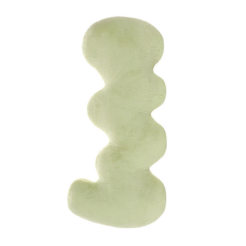 Terhesség-támogató párna, hosszú oldalsó alváshoz, plüss huzattal, PP gyapot töltettel, minimalist dizájn