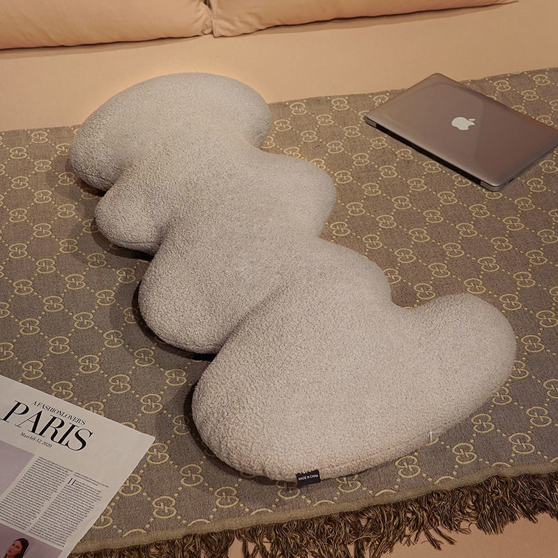 Terhesség-támogató párna, hosszú oldalsó alváshoz, plüss huzattal, PP gyapot töltettel, minimalist dizájn