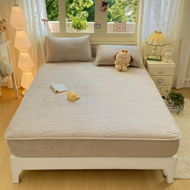 3-dijelni set posteljine od poliestera, prešiven, reaktivno bojano, 300–500 g, moderni minimalistički stil