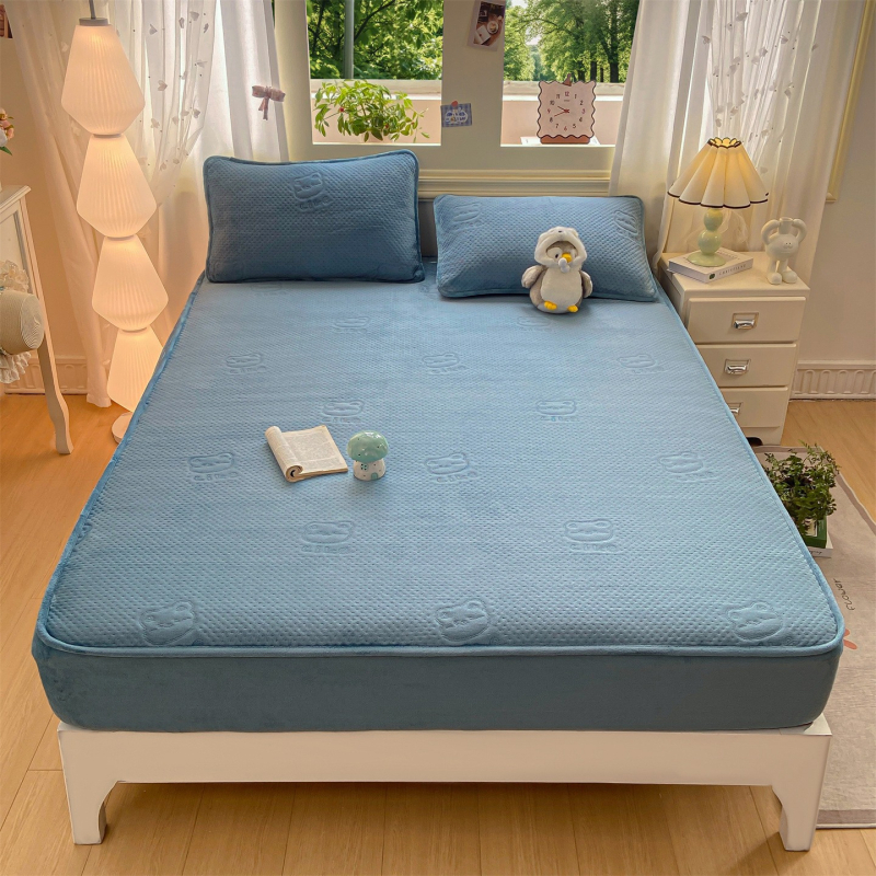 3-dijelni set posteljine od poliestera, prešiven, reaktivno bojano, 300–500 g, moderni minimalistički stil