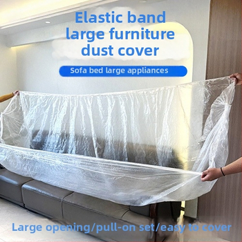 Vienreizējās lietošanas LDPE putekļu aizsargs dīvānam ar elastīgu auklu – pilna aizsardzība dīvānam, gultai un augšējai gultai studentu viesnīcā