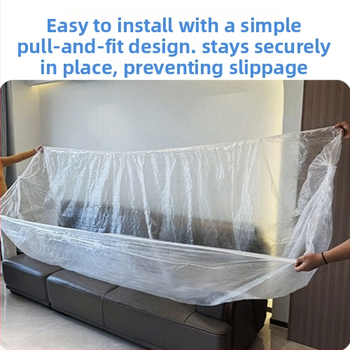 Vienreizējās lietošanas LDPE putekļu aizsargs dīvānam ar elastīgu auklu – pilna aizsardzība dīvānam, gultai un augšējai gultai studentu viesnīcā