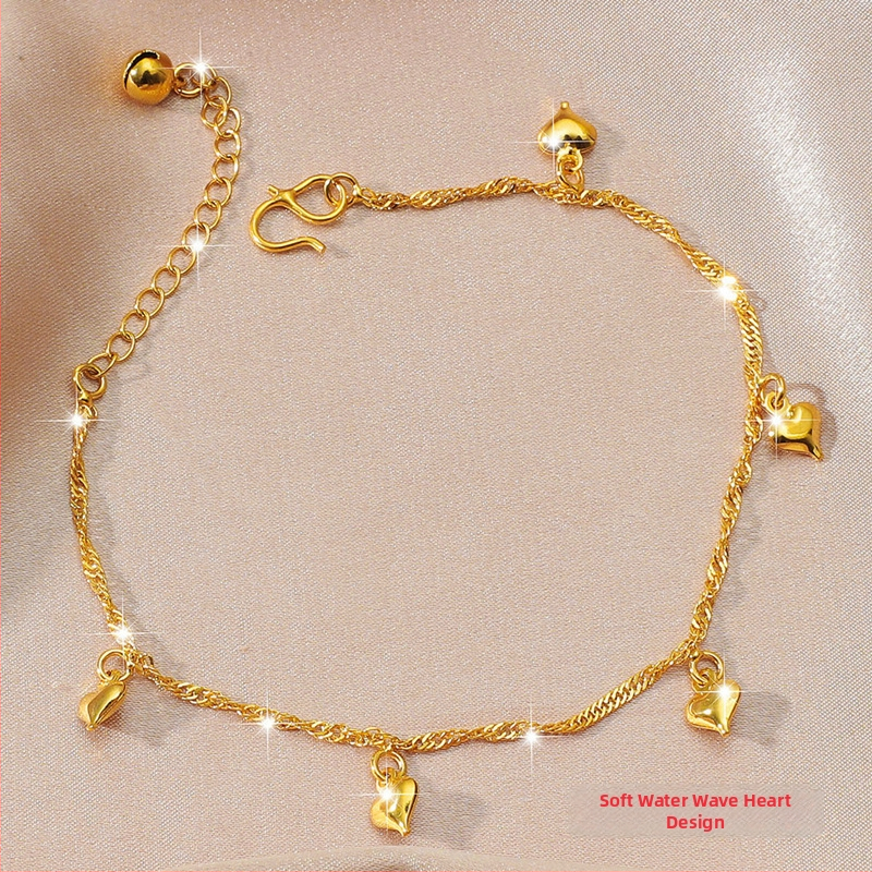 Sieviešu potīšu ankleta – vienkāršs dizains, sirds motīvs, sakausējums, XT/Xiao Tian