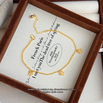 Sievietes vara potītes aproce ar etnisko stilu un burtiem krellēm.