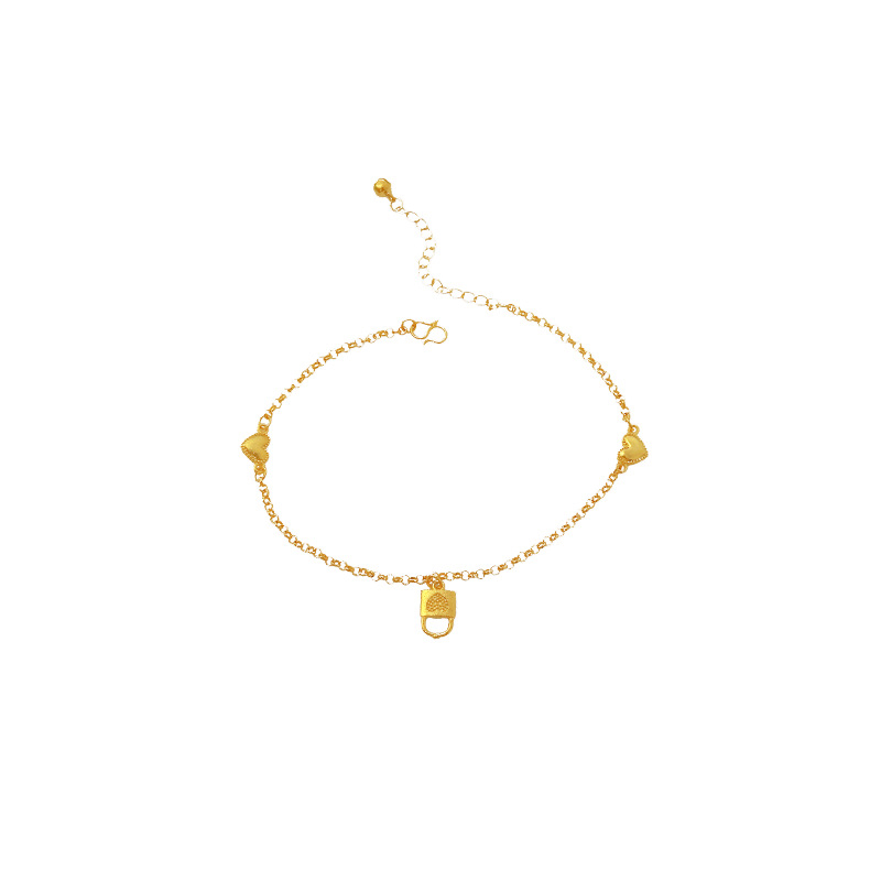 Sievietes vara potītes aproce ar etnisko stilu un burtiem krellēm.