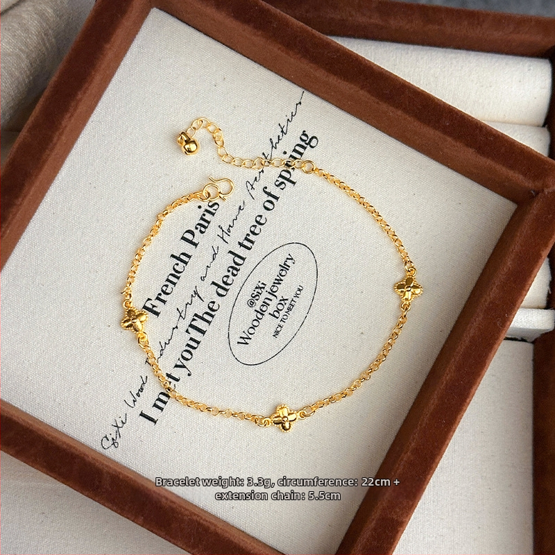 Sievietes vara potītes aproce ar etnisko stilu un burtiem krellēm.