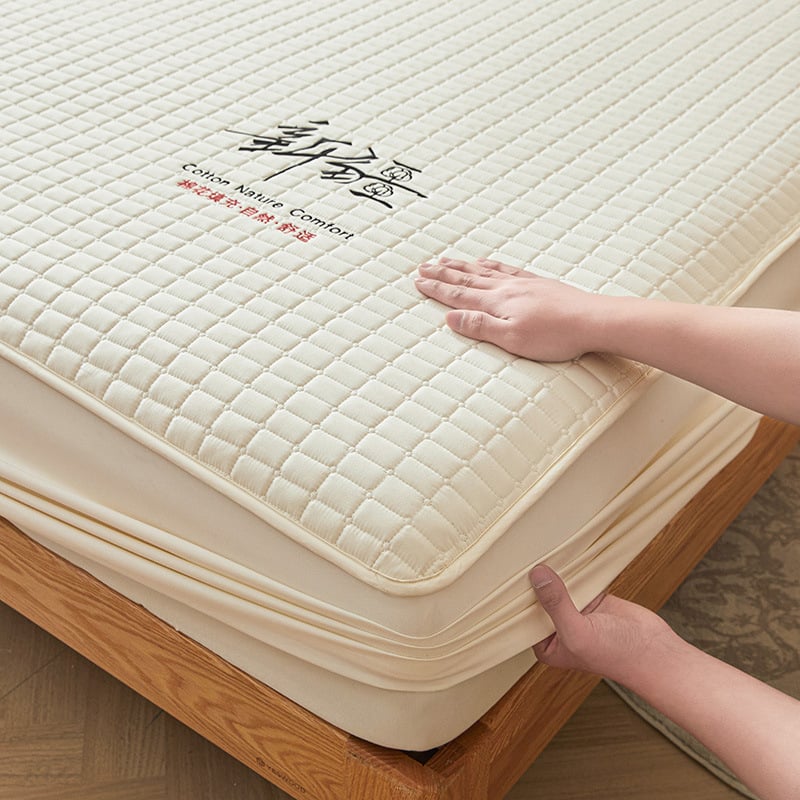 Elastična quiltirana plahta za tatami madrac, od 100% pamuka, protuklizna i zaštita od prašine