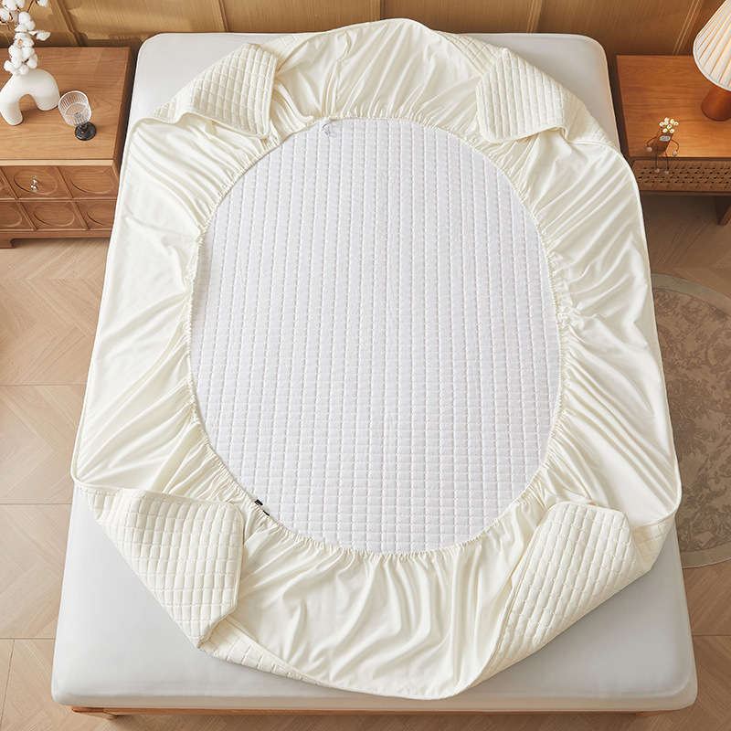 Elastična quiltirana plahta za tatami madrac, od 100% pamuka, protuklizna i zaštita od prašine