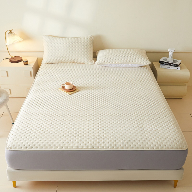 Elastični plisirani plašt od oprane pamučne, quilted debeli, protuklizan, zaštitni pokrivač madraca, jedinstven uzorak, reaktivno bojanje