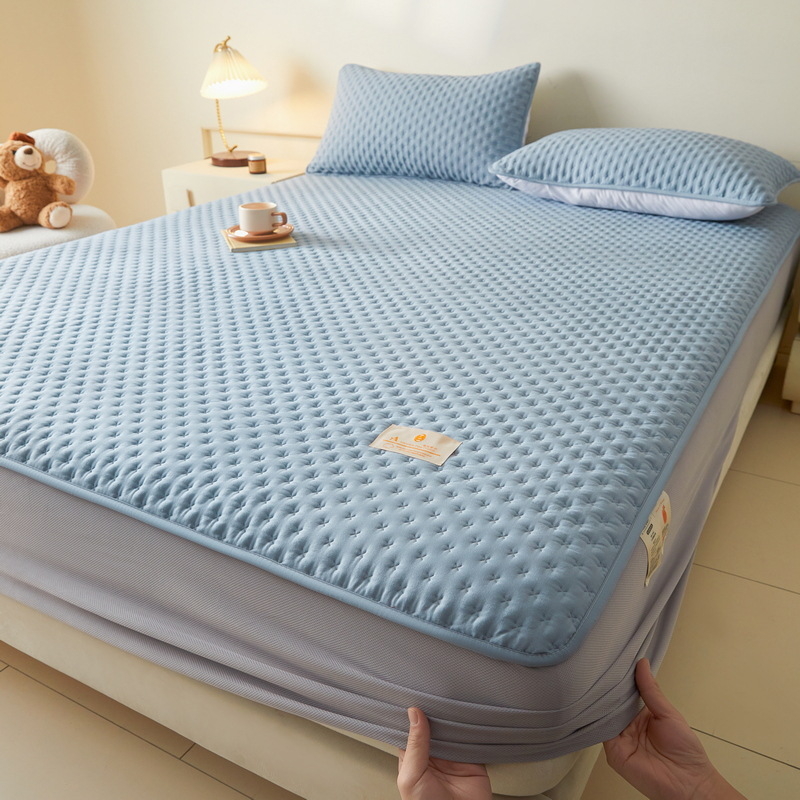 Elastični plisirani plašt od oprane pamučne, quilted debeli, protuklizan, zaštitni pokrivač madraca, jedinstven uzorak, reaktivno bojanje