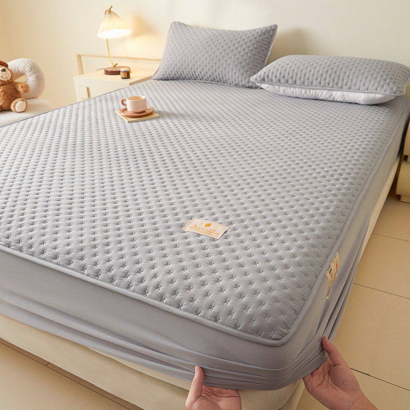 Elastični plisirani plašt od oprane pamučne, quilted debeli, protuklizan, zaštitni pokrivač madraca, jedinstven uzorak, reaktivno bojanje