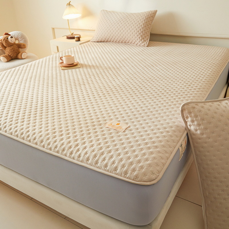 Elastični plisirani plašt od oprane pamučne, quilted debeli, protuklizan, zaštitni pokrivač madraca, jedinstven uzorak, reaktivno bojanje