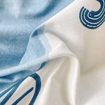 Voodipesukate, karikatüri muster, 100% puuvill, twill-kangas, reaktiivne trükkimine, 40s niitide arv