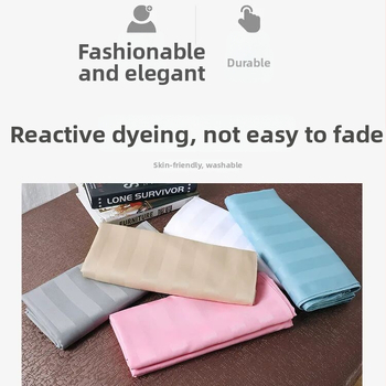 Posteľ masážny stol pre kozmetický salón s dierkami, polyester, pruhovaný vzor, hladká väzba, digitálna tlač