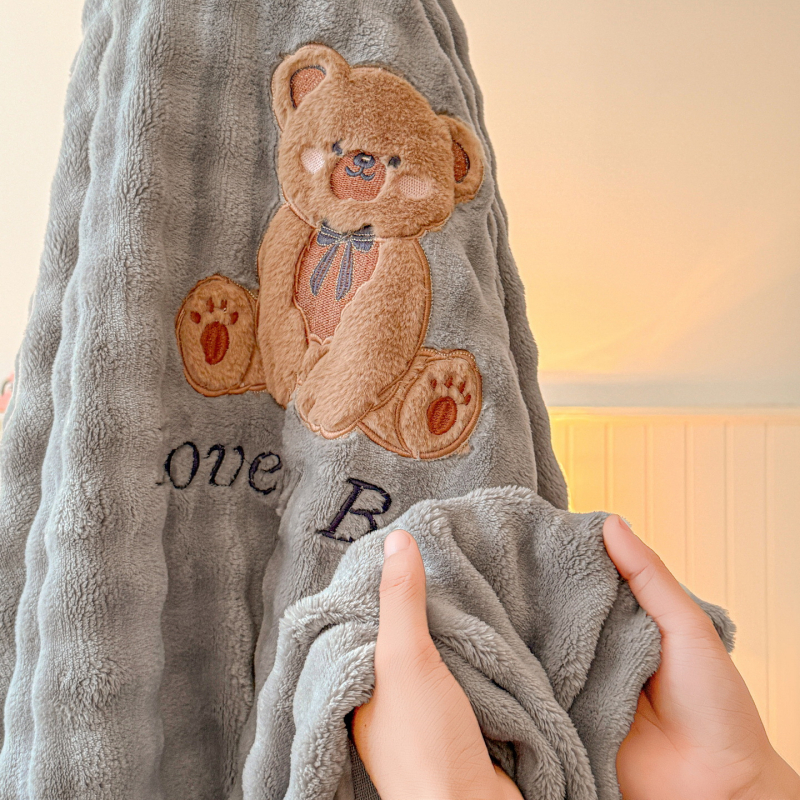 Tej-velúr ágyneműhuzat, 3 részes készlet, egyszínű minta, reaktív nyomtatás és festés, téli melegség