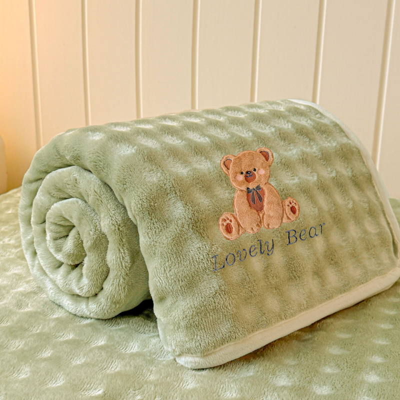 Tej-velúr ágyneműhuzat, 3 részes készlet, egyszínű minta, reaktív nyomtatás és festés, téli melegség