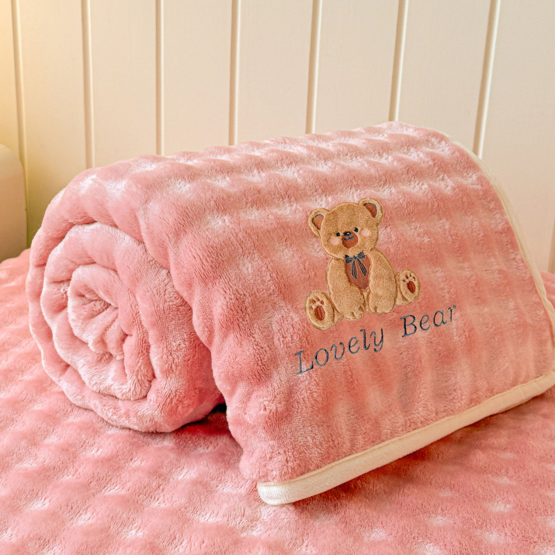 Tej-velúr ágyneműhuzat, 3 részes készlet, egyszínű minta, reaktív nyomtatás és festés, téli melegség