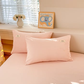 Set din flanel crem, 800–999 g, vopsire reactive, pentru toate sezoanele, 3 piese