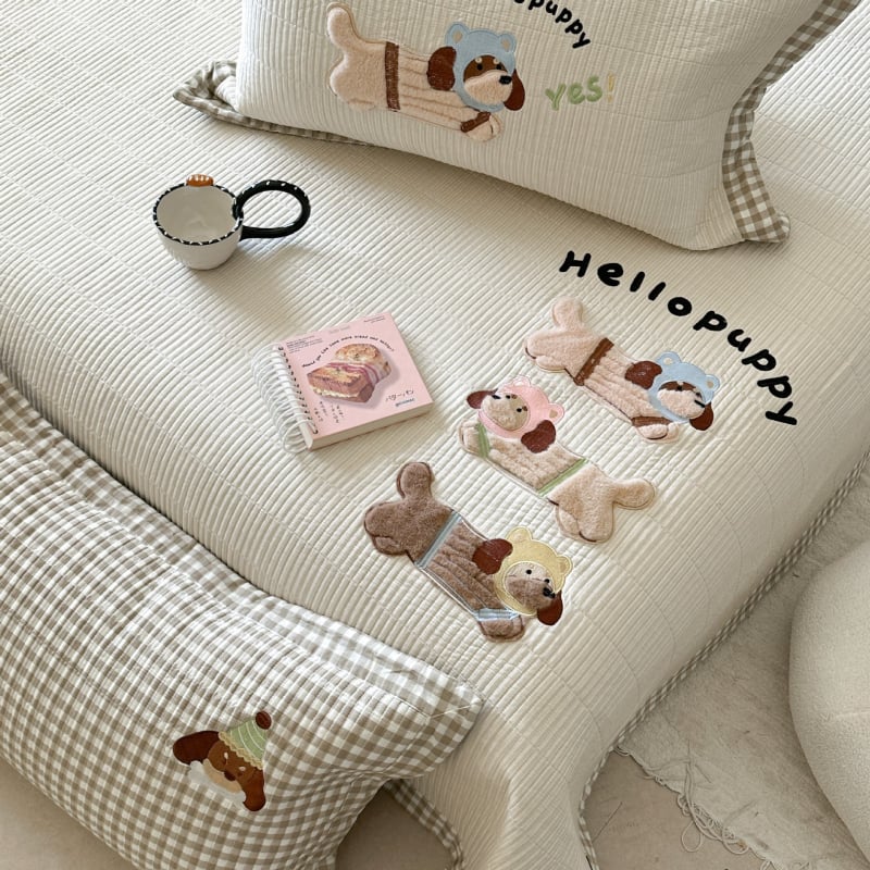 Cuvertură pentru pat cu imprimare desen animat, țesătură twill, imprimare și vopsire reactive, material: mătase