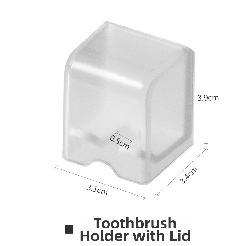 Hamba harja hoidja - seinale kinnitatav, puurimistvaba, plastikust, tolmukindel, kaasiga