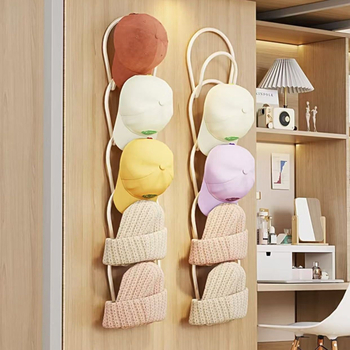 Organizator za kapu, plastični, s jednim kukom, moderan minimalistički stil (maksimalno opterećenje 0-1 kg)