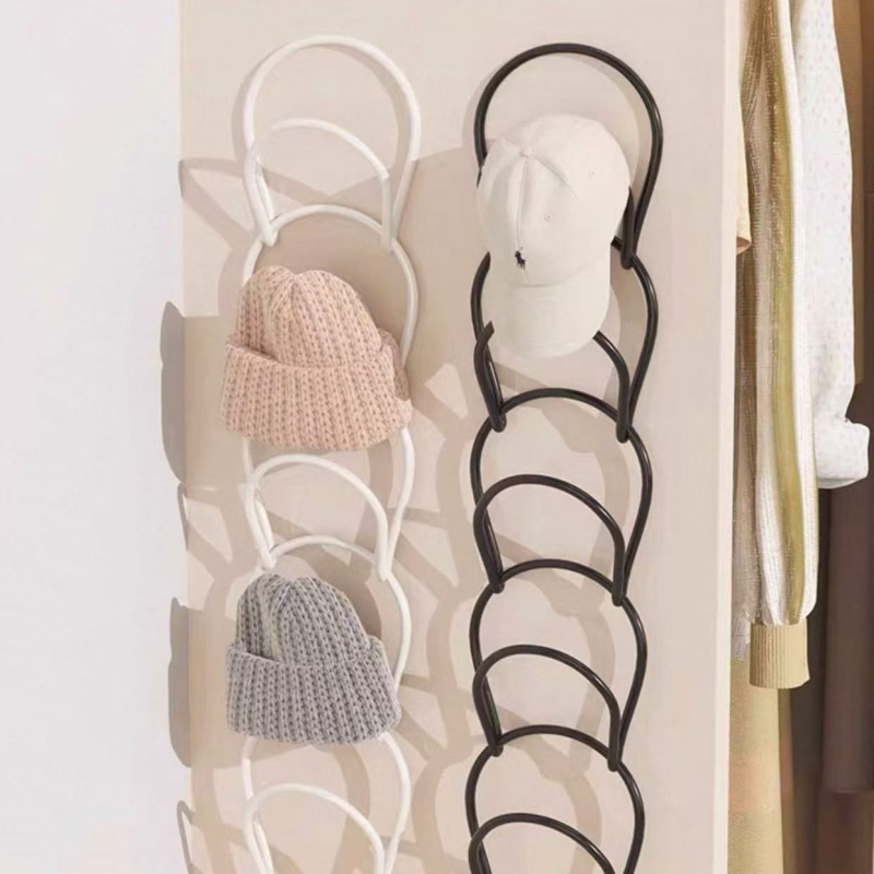 Organizator za kapu, plastični, s jednim kukom, moderan minimalistički stil (maksimalno opterećenje 0-1 kg)