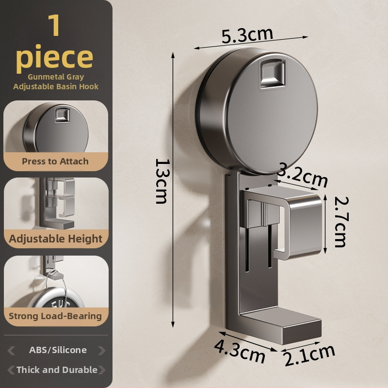 Sūkņa stiprinājuma vannas istabas izlietnes plaukts, 5 kg slodze, viens līmenis