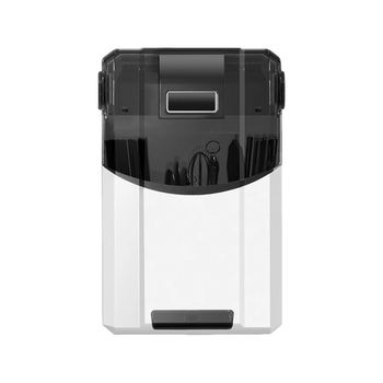 Falihoz szerelhető fertőtlenítő evőpálcika tartó és szárító – anyag: PP; rögzítés: falra; funkciók: fertőtlenítés és szárítás; por elleni védelem