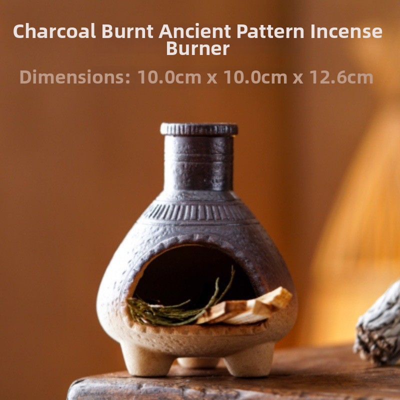 Керамична ароматерапевтична печка - ръчна изработка, устойчива на открит пламък, керамична конструкция