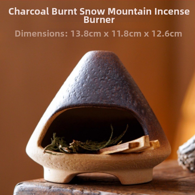 Керамична ароматерапевтична печка - ръчна изработка, устойчива на открит пламък, керамична конструкция