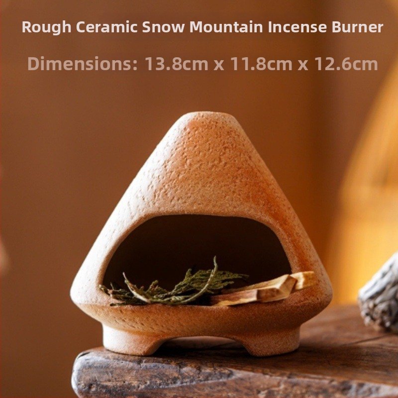 Керамична ароматерапевтична печка - ръчна изработка, устойчива на открит пламък, керамична конструкция