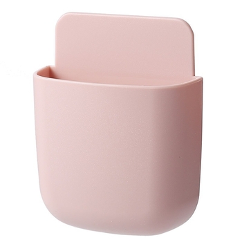 Tālruņa tālvadības pults uzglabāšanas kastīte ar sienas stiprinājumu TV/AC; naktsgaldā uzlādes plaukts mobilajiem tālruņiem; PP plastmasa, modelis Ykqsnh; funkcija: uzglabāšana; stils: moderns minimālisms