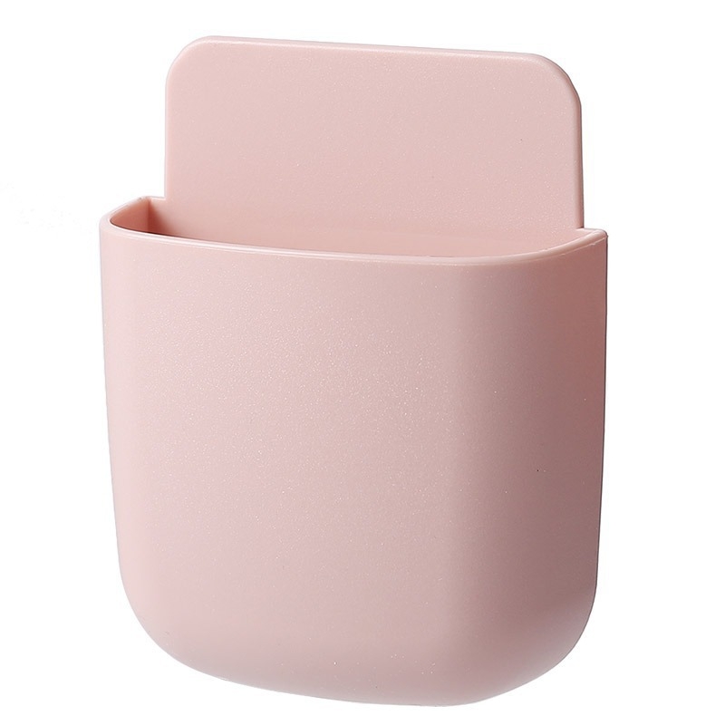 Tālruņa tālvadības pults uzglabāšanas kastīte ar sienas stiprinājumu TV/AC; naktsgaldā uzlādes plaukts mobilajiem tālruņiem; PP plastmasa, modelis Ykqsnh; funkcija: uzglabāšana; stils: moderns minimālisms