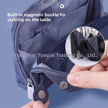 Kokuyo pieštukų dėklas su stovu, daugiafunkcinė mokyklinė kanceliarinė dėžutė, poliesteris, universalus, madingas stilius