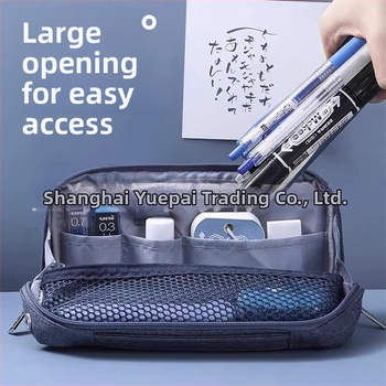 Kokuyo pieštukų dėklas su stovu, daugiafunkcinė mokyklinė kanceliarinė dėžutė, poliesteris, universalus, madingas stilius