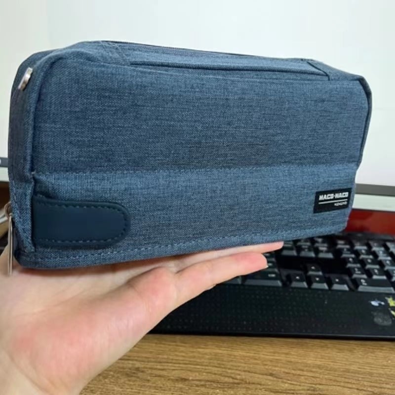 Kokuyo pieštukų dėklas su stovu, daugiafunkcinė mokyklinė kanceliarinė dėžutė, poliesteris, universalus, madingas stilius