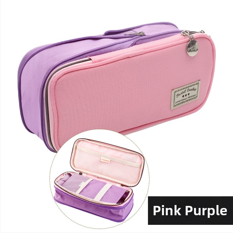 Kokuyo pieštukų dėklas su stovu, daugiafunkcinė mokyklinė kanceliarinė dėžutė, poliesteris, universalus, madingas stilius