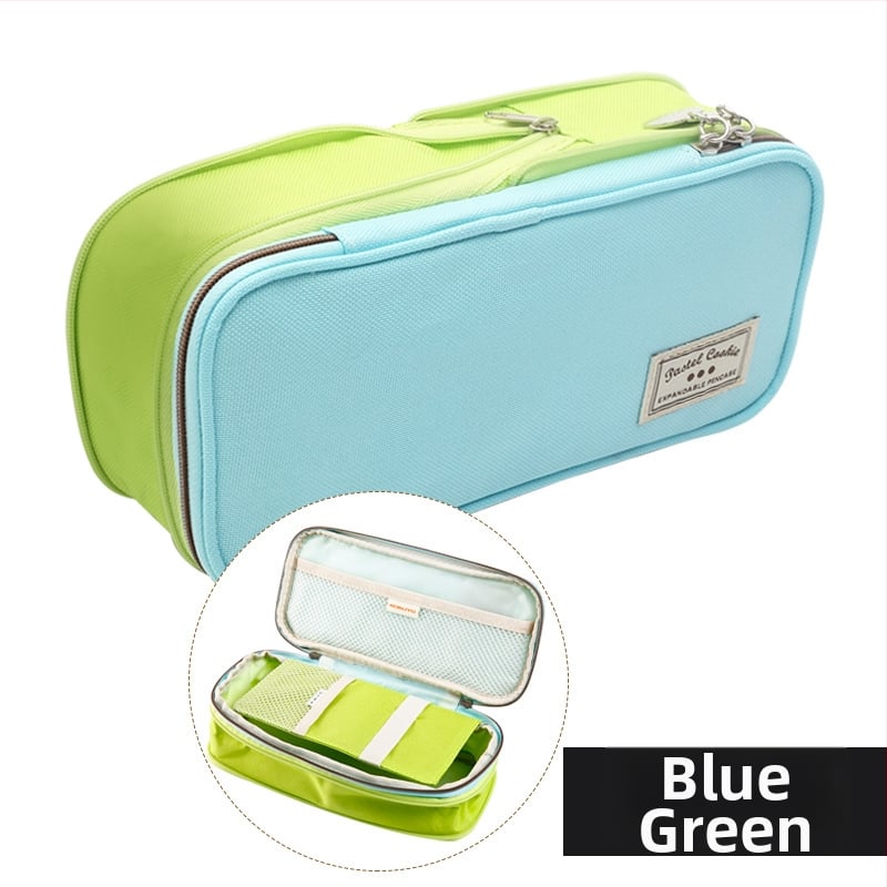 Kokuyo pieštukų dėklas su stovu, daugiafunkcinė mokyklinė kanceliarinė dėžutė, poliesteris, universalus, madingas stilius