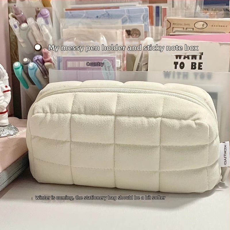 Kokuyo pieštukų dėklas su stovu, daugiafunkcinė mokyklinė kanceliarinė dėžutė, poliesteris, universalus, madingas stilius