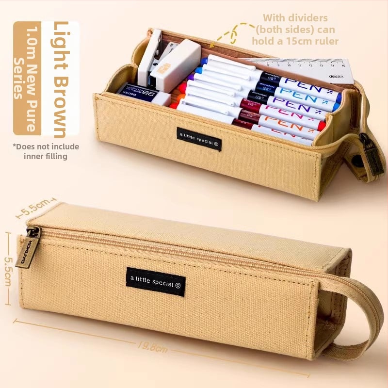 Kokuyo pieštukų dėklas su stovu, daugiafunkcinė mokyklinė kanceliarinė dėžutė, poliesteris, universalus, madingas stilius