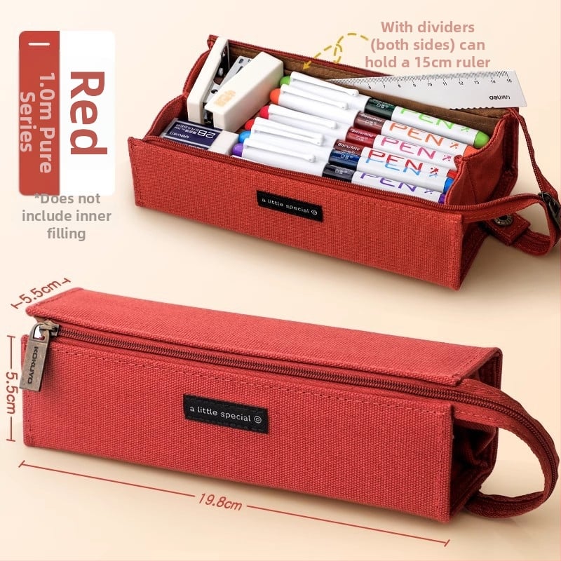 Kokuyo pieštukų dėklas su stovu, daugiafunkcinė mokyklinė kanceliarinė dėžutė, poliesteris, universalus, madingas stilius