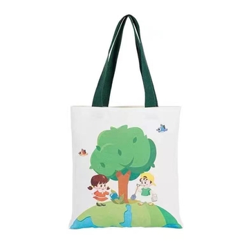 Τσάντα Tote από καμβά με προσωποποιημένο λογότυπο, μηχανική εκτύπωση, κάτω και πλευρές, γενική χρήση συσκευασίας