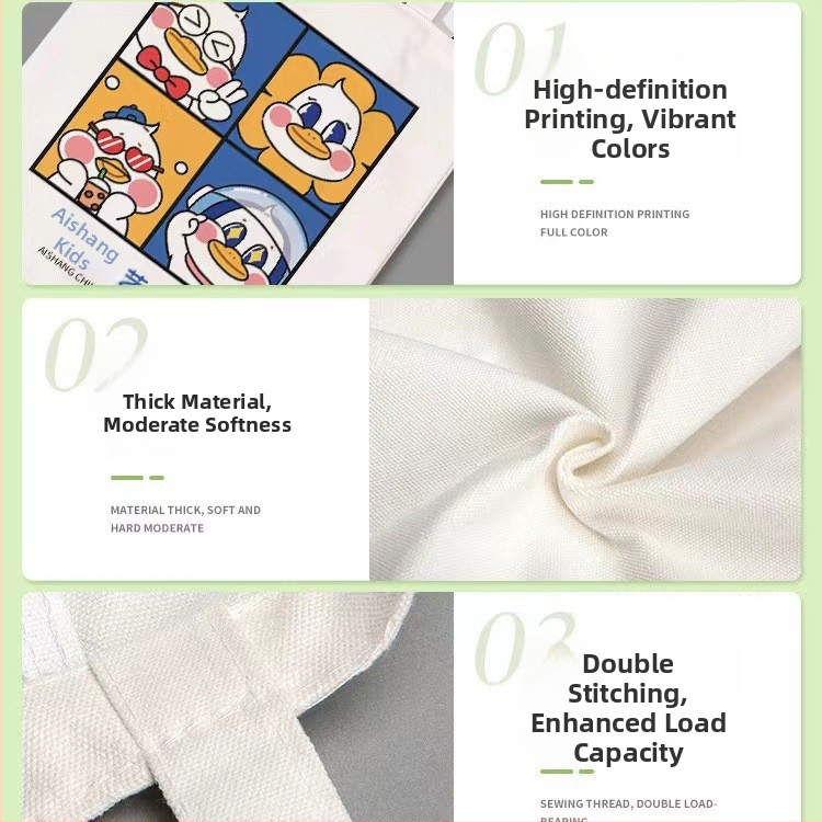 Taška z plátna Tote s prispôsobiteľným logom, strojová tlač, spodná časť a bočné strany, všeobecné balenie