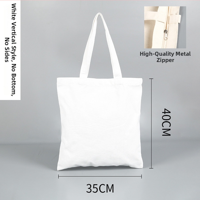 Τσάντα Tote από καμβά με προσωποποιημένο λογότυπο, μηχανική εκτύπωση, κάτω και πλευρές, γενική χρήση συσκευασίας