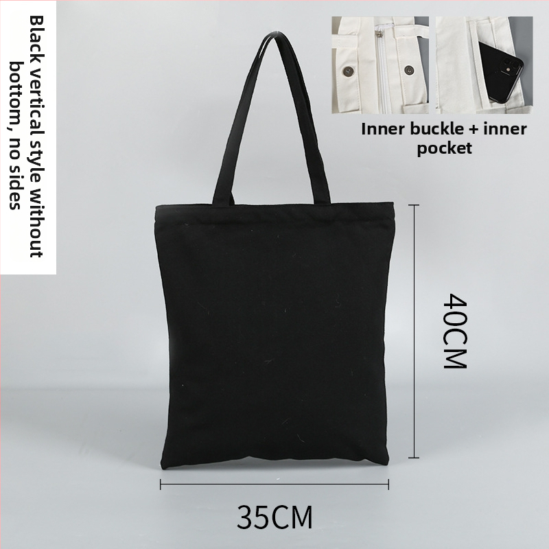 Τσάντα Tote από καμβά με προσωποποιημένο λογότυπο, μηχανική εκτύπωση, κάτω και πλευρές, γενική χρήση συσκευασίας