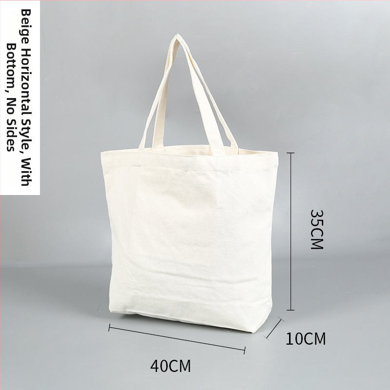 Τσάντα Tote από καμβά με προσωποποιημένο λογότυπο, μηχανική εκτύπωση, κάτω και πλευρές, γενική χρήση συσκευασίας