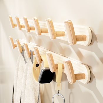 Wallte vješalica za odjeću od aluminijske legure, bez bušenja, višeredna, moderni minimalistički dizajn za hodnik, nosivost do 15 kg