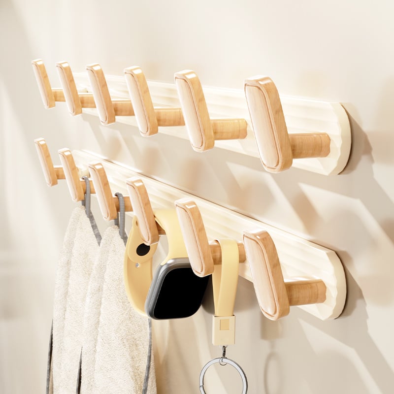 Wallte vješalica za odjeću od aluminijske legure, bez bušenja, višeredna, moderni minimalistički dizajn za hodnik, nosivost do 15 kg