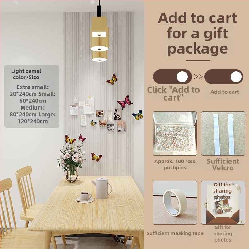 Minkštas sienos fono dangtis — poliesterio pluoštas, paprastos ir modernus stilius; erdvės: svetainė, miegamasis, studija, restoranas, įėjimas, komercinės patalpos