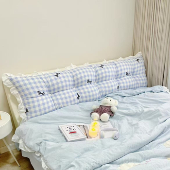 Miegamajam skirtas tatami stiliaus nugaros pagalvė (medvilnė; paprastas ir šiuolaikinis stilius; vientisas arba languotas raštas; smūgiams atsparus; nuimamas ir skalbiamas)